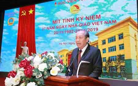 Học viện Tòa án phải trở thành cơ sở đào tạo, nghiên cứu có chất lượng, uy tín